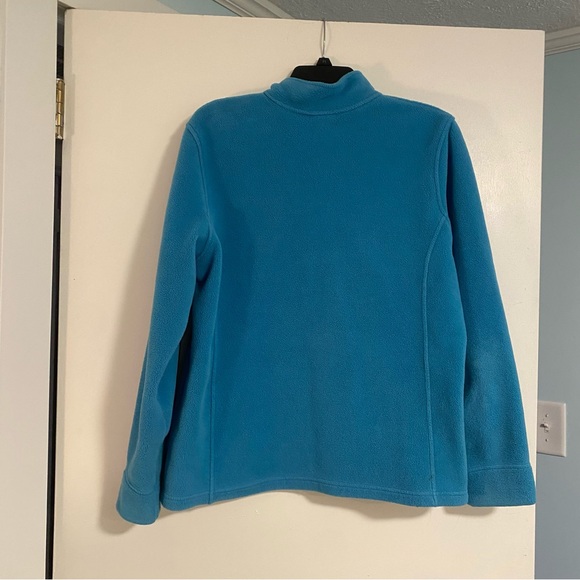 VTG LL Bean Fleece Women's L Blue FullZip Jacket Mountain Classic Outdoor Gorp - Picture 7 of 7